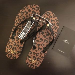 New Coach flip-flop sandals